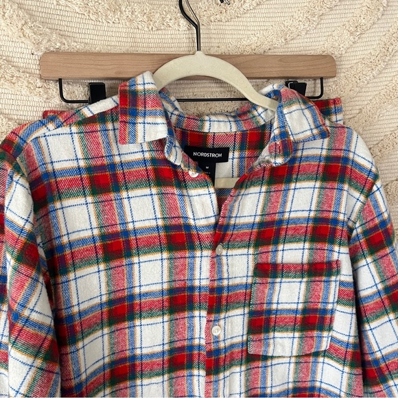 Nordstrom Plaid Flannel Pajama Set - Picture 2 of 8